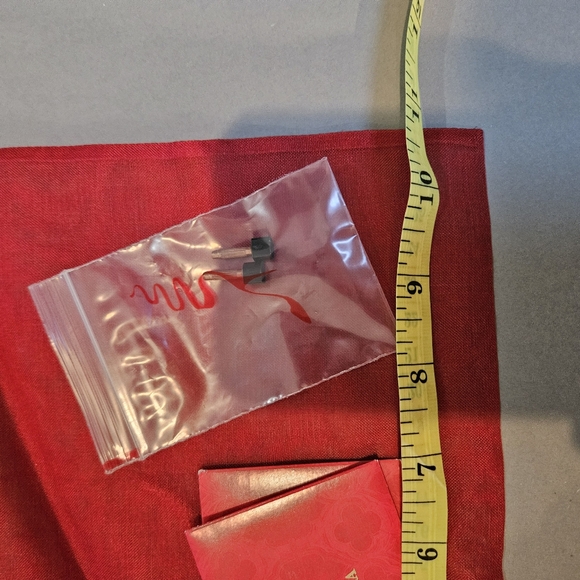 Rene Caovilla red mesh shoe dust bag and heel replacements and tissue paper - Picture 6 of 6